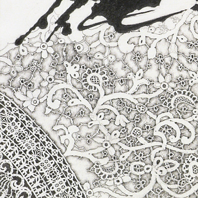 Painting and Lace VI