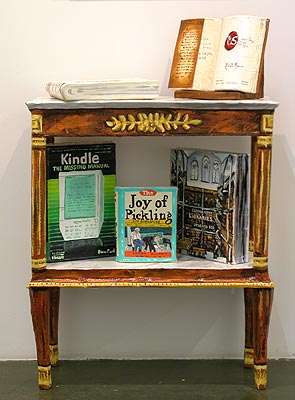 Marble Top Little Bookcase