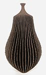 Ursula Morley Price, Brown Crackle Bottle Form