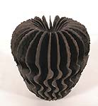 Ursula Morley Price, Large Pom Pom, Brown Matte Crackle Glaze