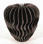 Ursula Morley Price, Large Pom Wave, Brown Crackle Matte 