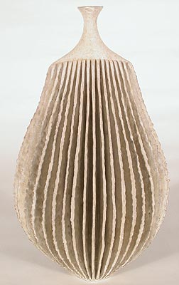 White Bottle Form Mattish Glaze