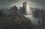 Stephen Hannock, American City with Restored Park