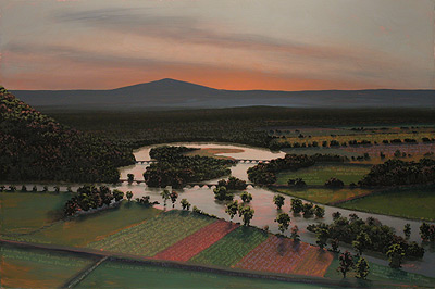 Oxbow with Tuscan Light (Mass MoCA #128)