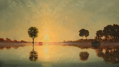 Flooded River: Kaleidoscope Dawn (Mass MOCA #4)